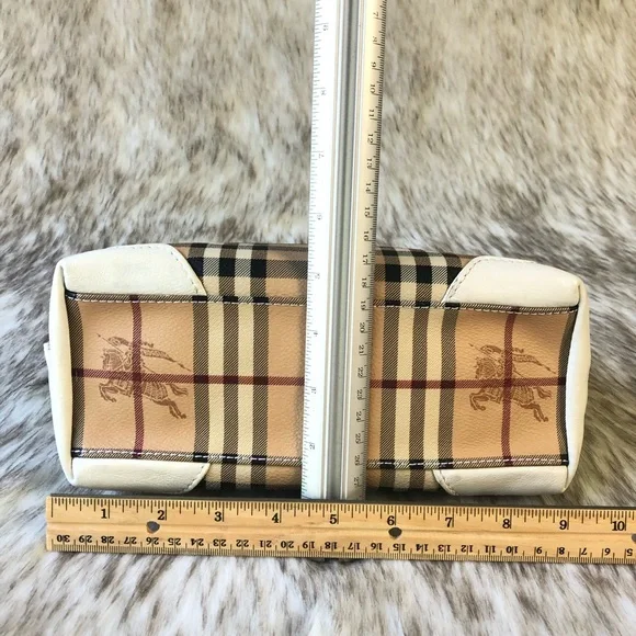 Burberry Beige/White Primrose Haymarket Crossbody Bag - Picture 13 of 13